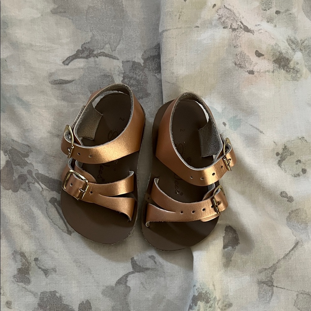 Salt Water Sandals by Hoy Bronze Kids Sandals